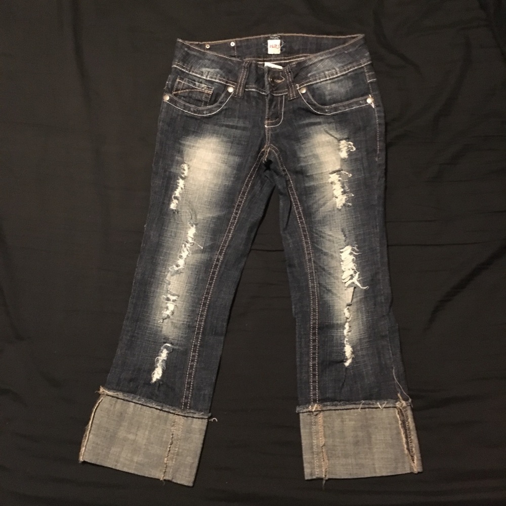 Denim capris
